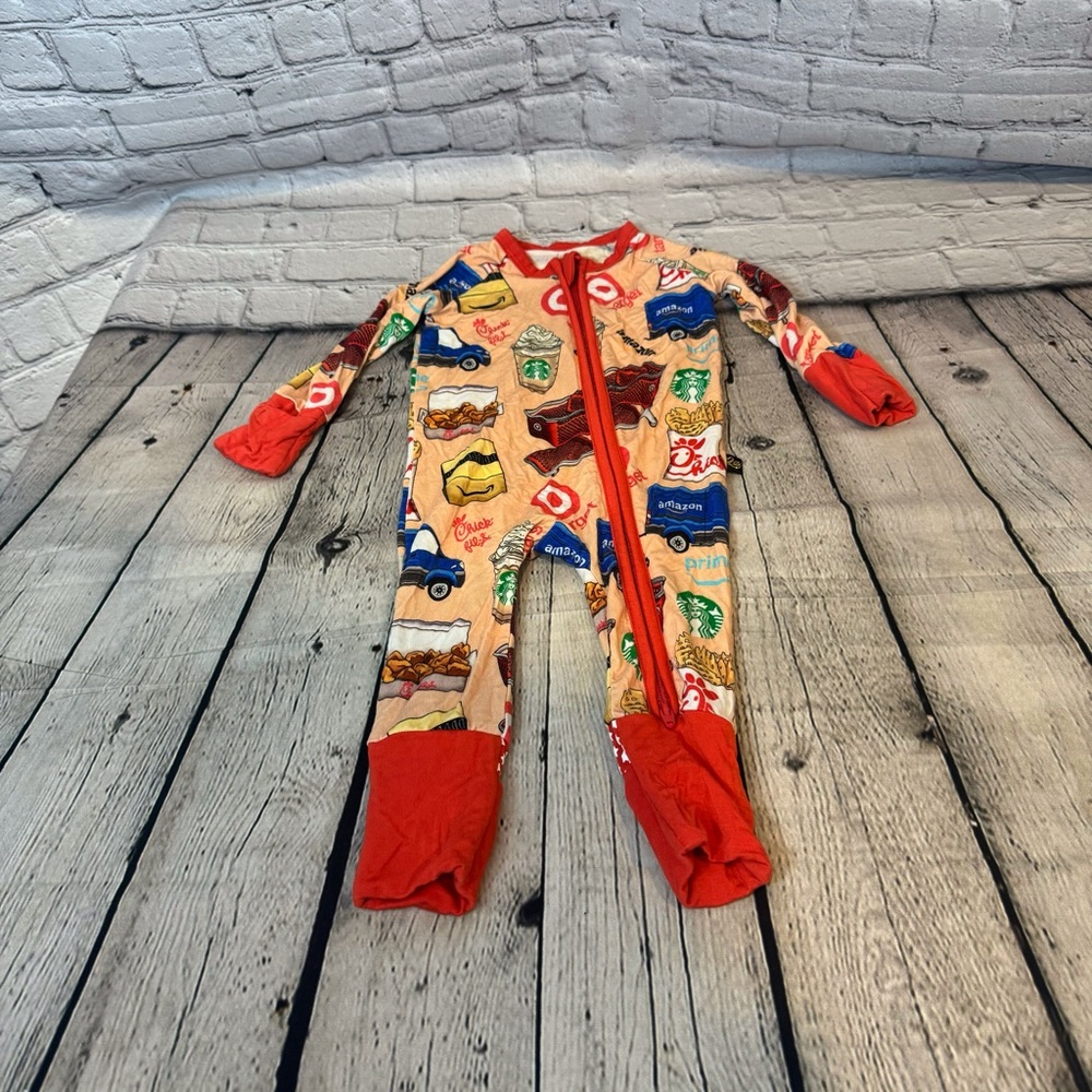 Sugar Swan Target/Amazon/Chick-fil-a Pattern Bamboo Zippie